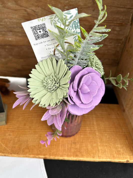 Purple vase