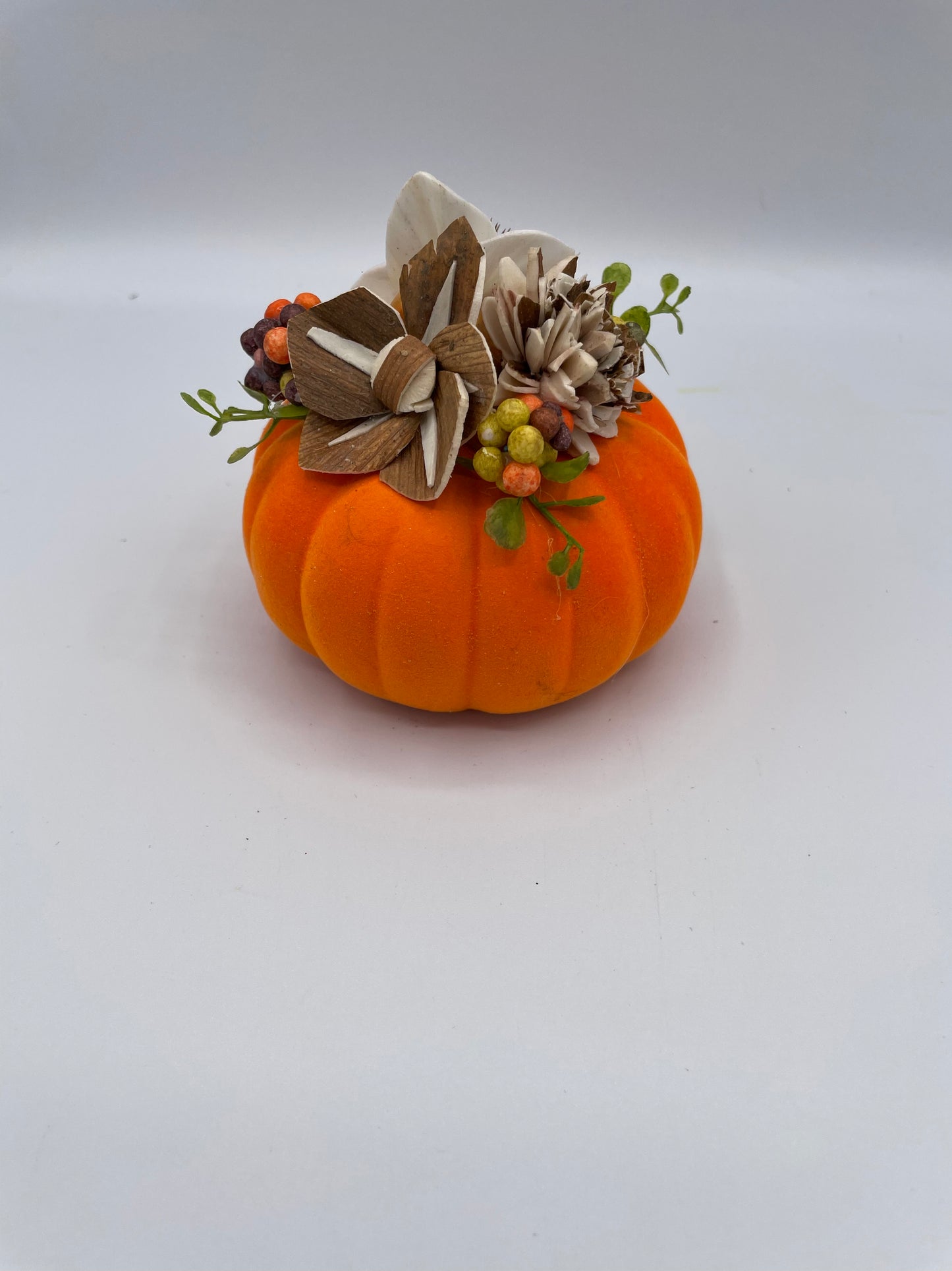 Orange ceramic pumpkin