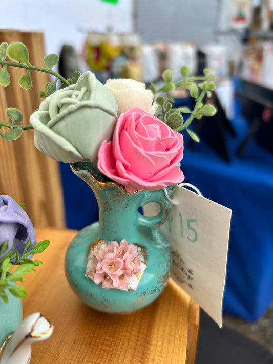 Aqua and Pink